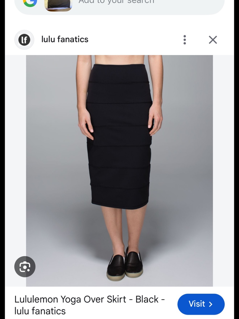 Lululemon yoga over skirt